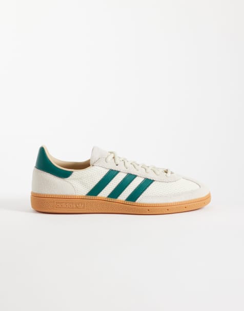 adidas Originals Handball Spezial sneakers in off white and green - view 1