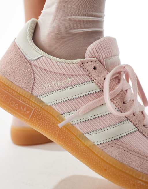 adidas Originals Handball Spezial sneakers in pale pink cord ASOS