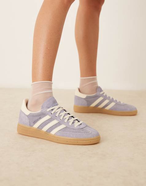 adidas Originals Handball Spezial sneakers in purple and white - view 1