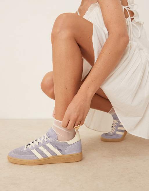 adidas Originals Handball Spezial sneakers in purple and white