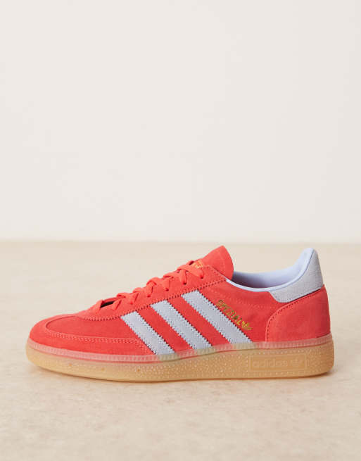 adidas Originals Handball Spezial sneakers in red and blue