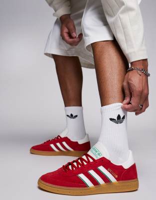 Handball Spezial sneakers in red and white