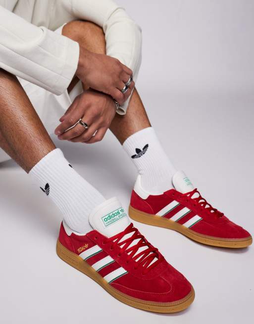 Red adidas trainers online