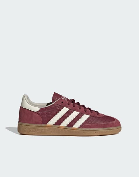 adidas Originals - Handball Spezial - Sneakers in roodbruin en wit met rubberzool - view 1
