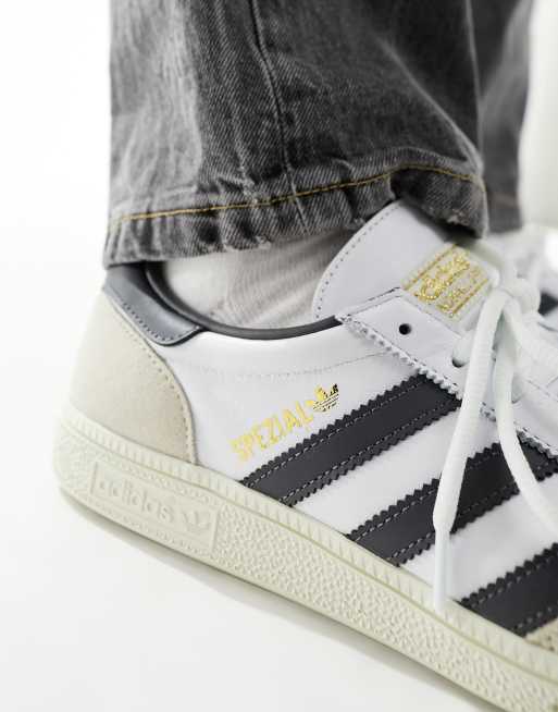 Adidas originals handball on sale top trainers in white