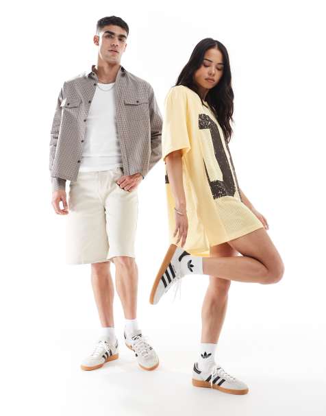 adidas Originals - Handball Spezial - Sneakers met rubberzool in crème en zwart - view 1