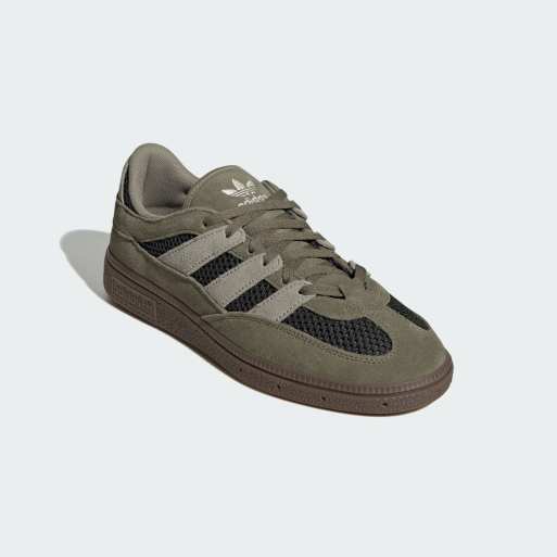 adidas Originals Handball Spezial ST sneakers in medium dark khaki/silver pebble