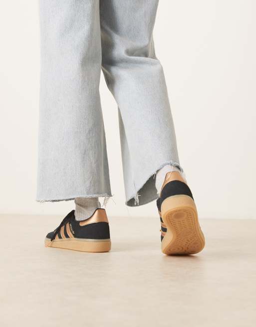 adidas Originals Handball Spezial trainers in black and bronze | ASOS