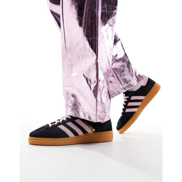 adidas Originals Handball Spezial trainers in black and pink | ASOS