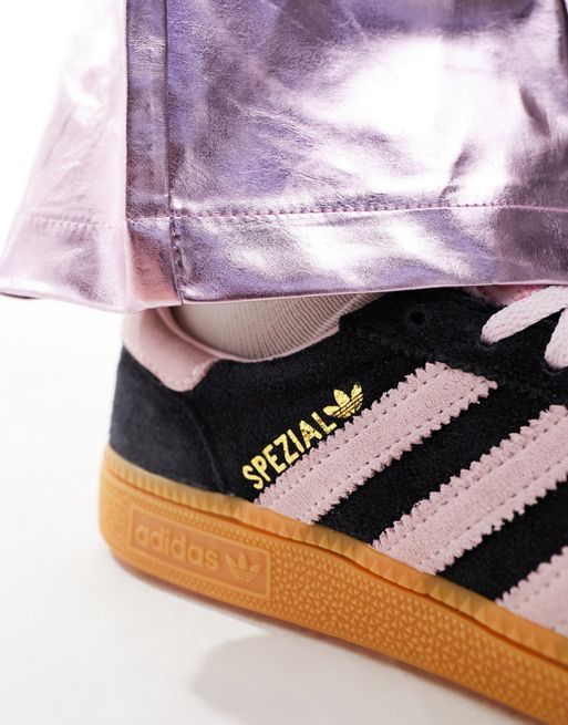 adidas Originals Handball Spezial trainers in black and pink