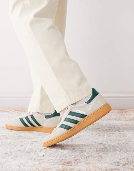 adidas Originals Handball Spezial sneakers in cream and green
