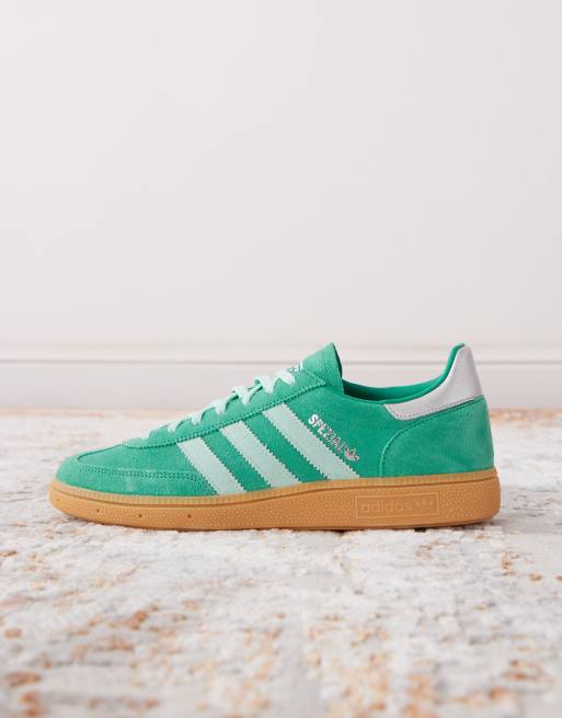adidas Originals Handball Spezial trainers in green and mint