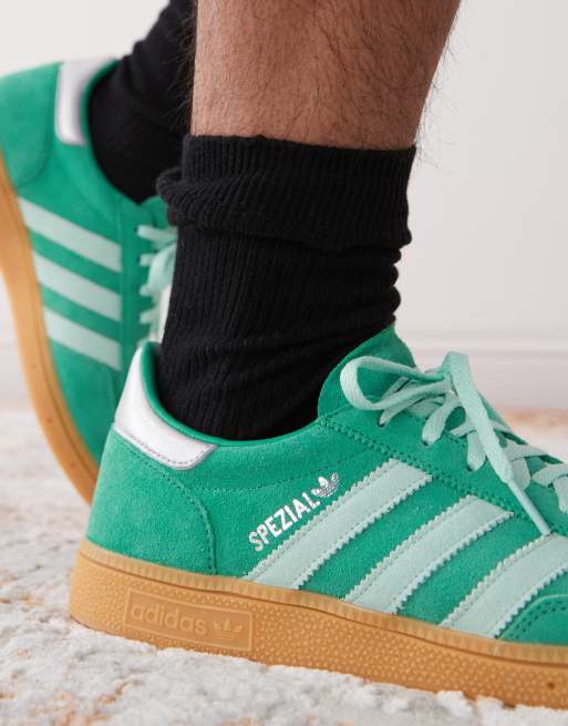 adidas Originals Handball Spezial trainers in green and mint