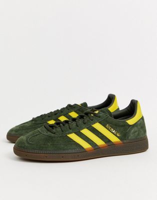 adidas spezial green and yellow