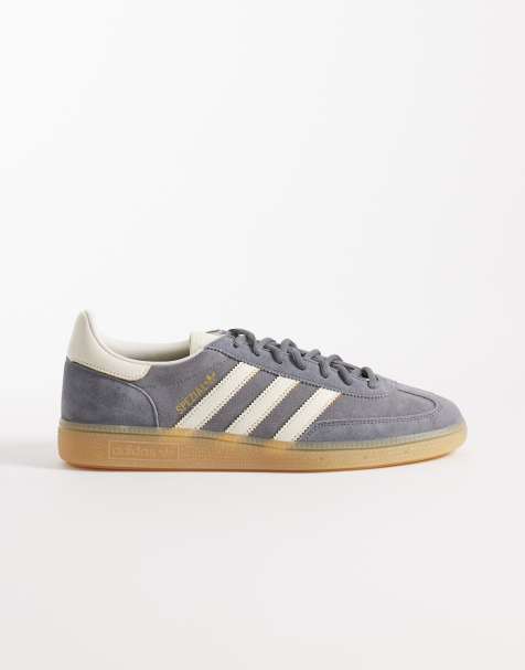 adidas Originals Handball Spezial trainers in grey and off white - view 1