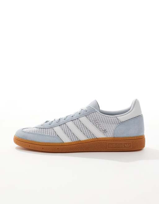 adidas Originals Handball Spezial trainers in light blue and white
