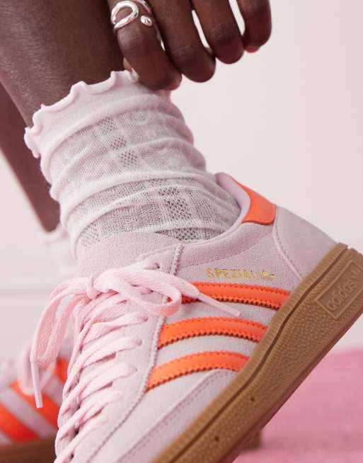 adidas Originals Handball Spezial sneakers in pink and orange