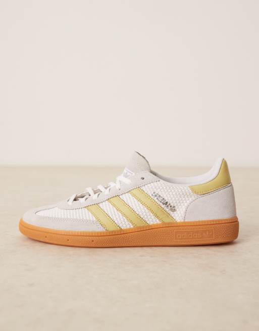 adidas Originals Handball Spezial sneakers in white and yellow