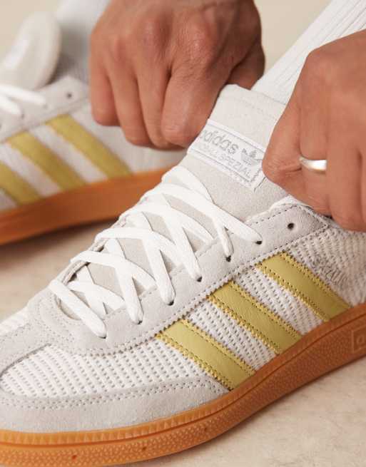 adidas Originals Handball Spezial sneakers in white and yellow