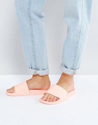 adidas Originals Haze Coral Adilette Slider Sandals | ASOS