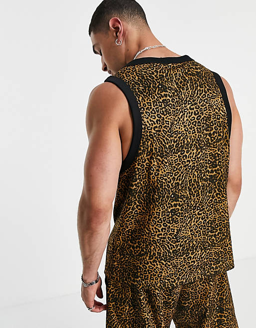 Onderdrukker Napier Indirect adidas Originals - Hemd in luipaardprint | ASOS