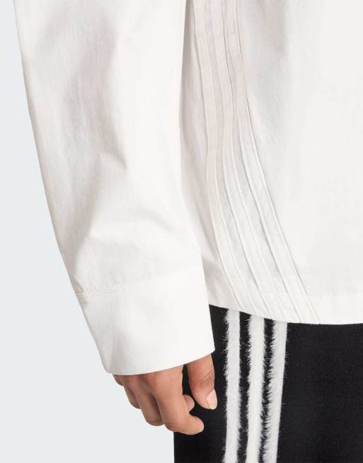 adidas Originals Hemd mit 3 Streifen in Cloud White / Cloud White, 3 von 4