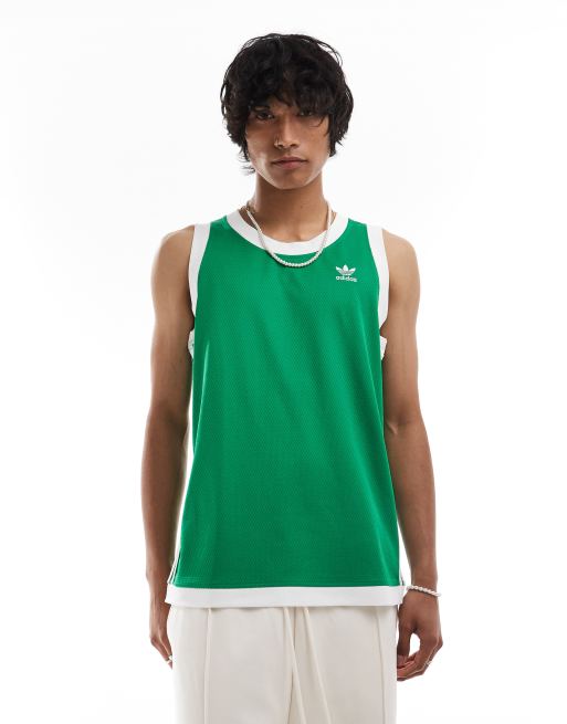 adidas Originals Hemdje met nep oogjes in groen