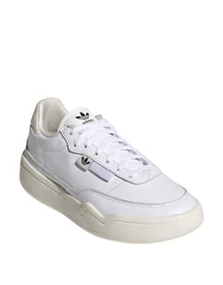 Adidas Originals 'her Court' Sneakers In Triple White