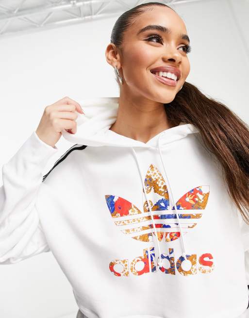 adidas Originals HER Studio London boxy hoodie in white ASOS