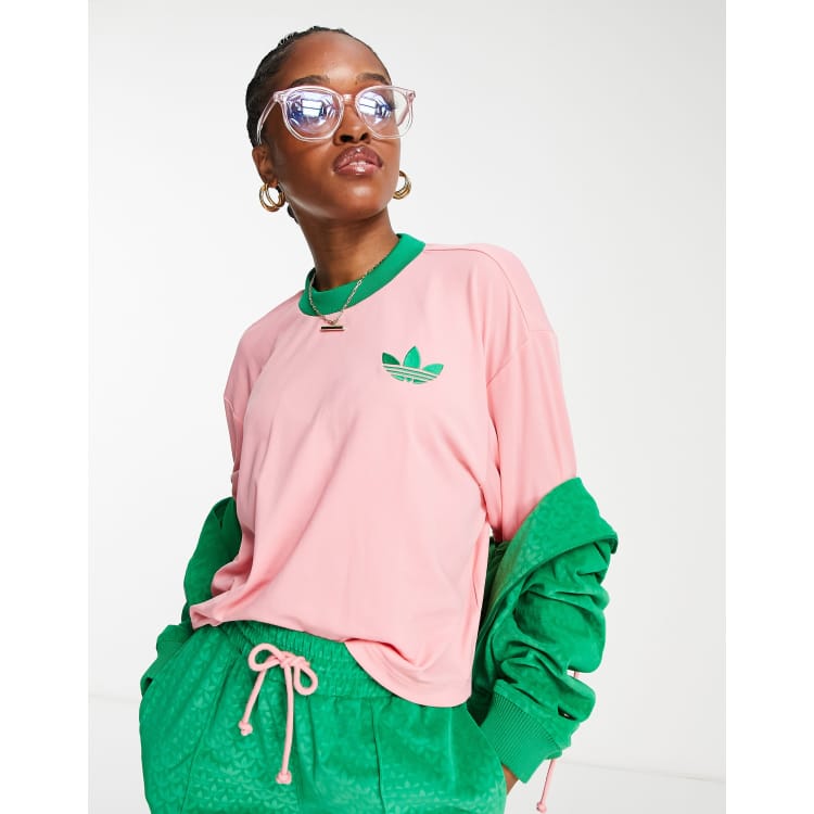 Pink green shirt cheap