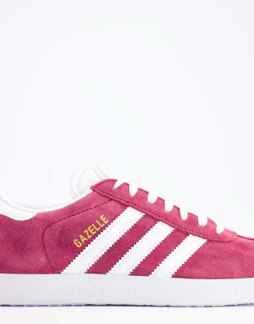 Adidas gazelle dark pink cheap