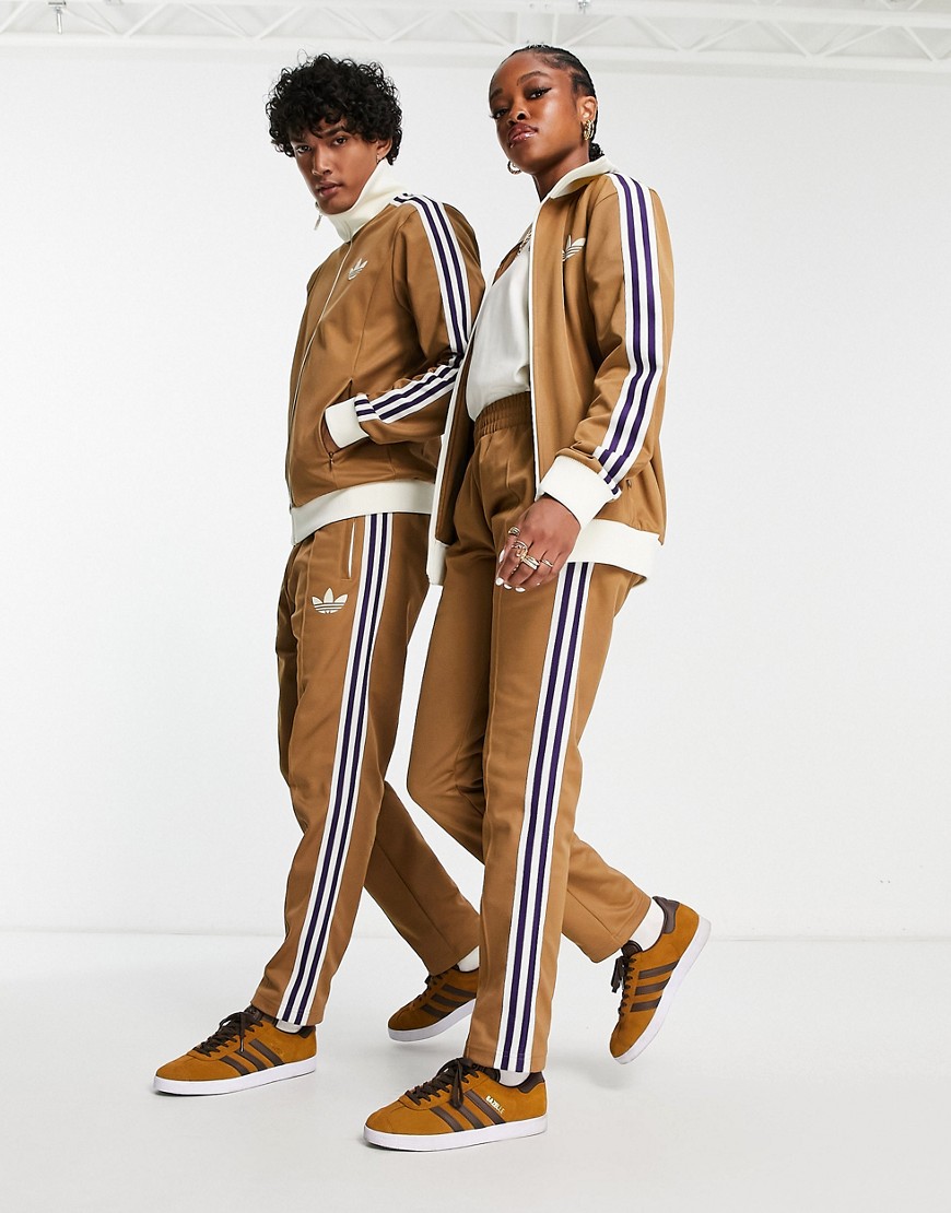 Adidas Originals Heritage track pants in brown