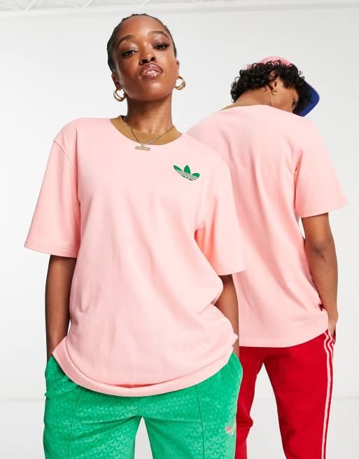 adidas Originals Heritage green pink | logo t-shirt ASOS trefoil in and