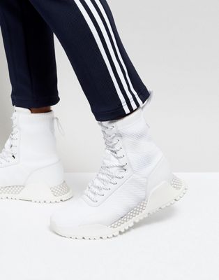 adidas Originals H.F/1.3 Primeknit Trainers In White BY3007 | ASOS