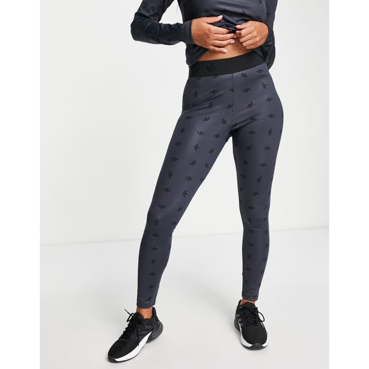 【adidas Originals】 Crossover High Waist Leggings adidas Originals Crossover High Waist Leggings in Black