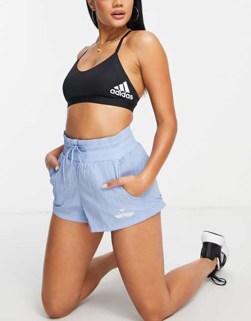 Adidas high rise store shorts