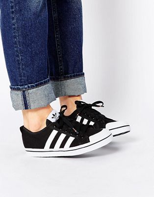 adidas Originals Honey Stripes Black \u0026 White Sneakers | ASOS