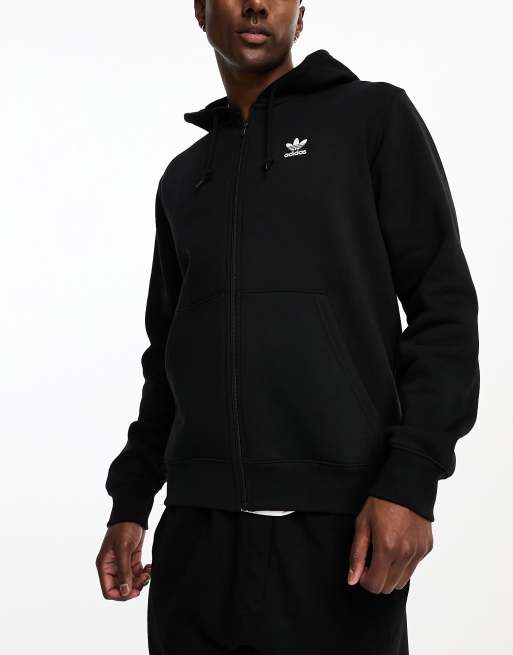 Adidas black hooded store sweatshirt