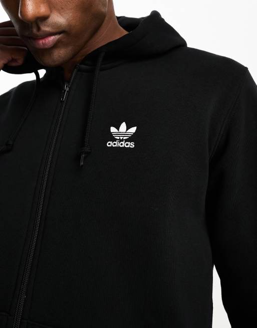 Adidas black hot sale hooded sweatshirt