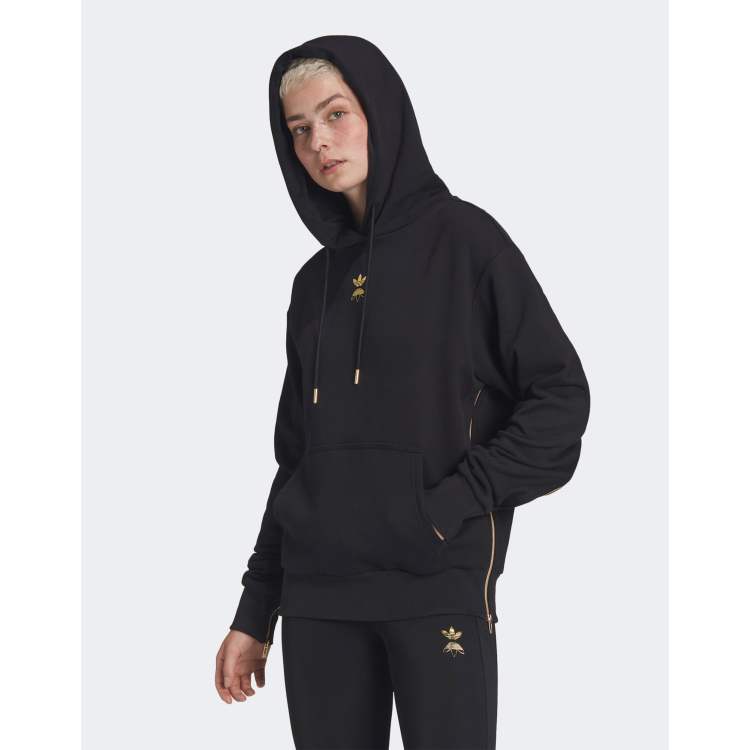 adidas ASOS zipper | logo in detail Originals and gold black with hoodie