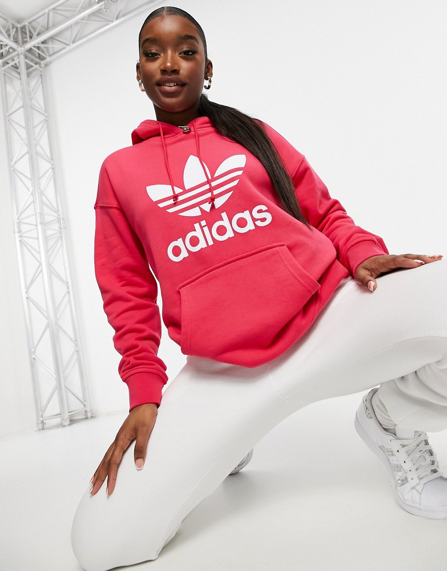 Adidas Originals hoodie in red-Pink