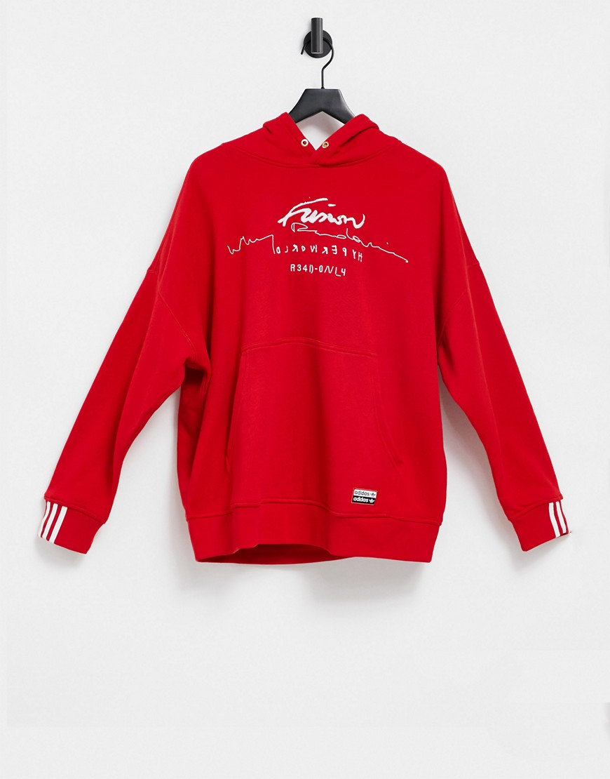Adidas Originals hoodie in red