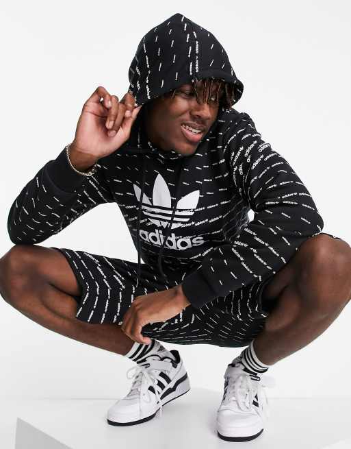 Adidas originals monogram hoodie sale