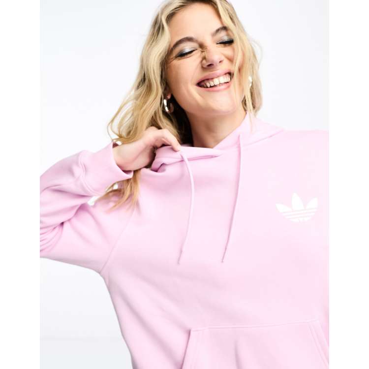 adidas Originals Hoodie met logo in orchid fusion roze ASOS