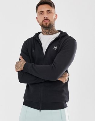 Adidas Originals - Hoodie met trefoil-logo in zwart