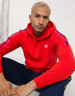 adidas originals raglan trefoil fleece hoodie
