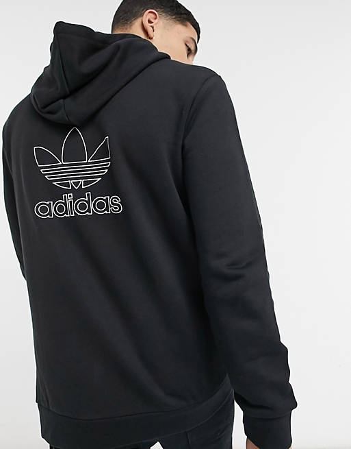  adidas Originals hoodie with back print in black 