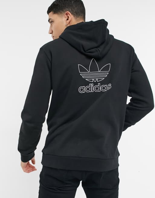 adidas Originals hoodie with back print in black