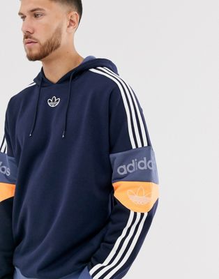 navy blue adidas original hoodie
