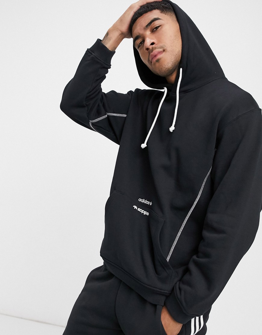 Adidas Originals Hoodie With Ryv Logo In Black | ModeSens